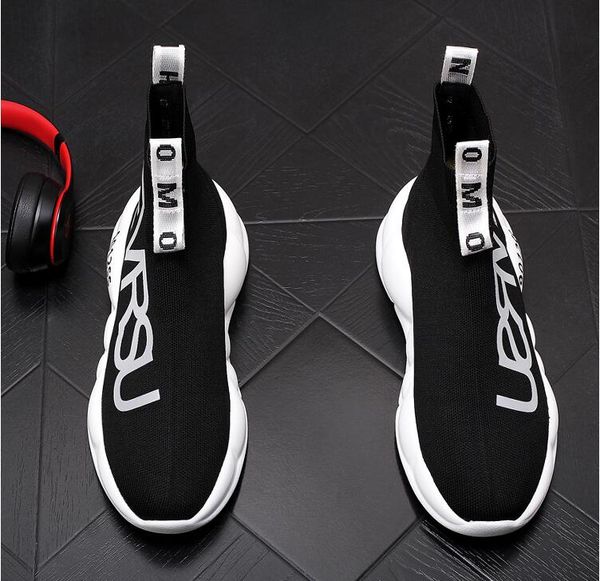summer designer men knitted socks shoes light bottom hip hop fashion men's casual shoes breathable mens sneakers t01, Black 
summer designer men knitted socks shoes light bottom hip hop fashion men's casual shoes breathable mens sneakers t01, Black