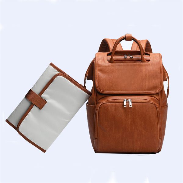 baby diaper bag pu leather backpack for mom large capacity maternity nappy bag with changing pad stroller baby
baby diaper bag pu leather backpack for mom large capacity maternity nappy bag with changing pad stroller baby