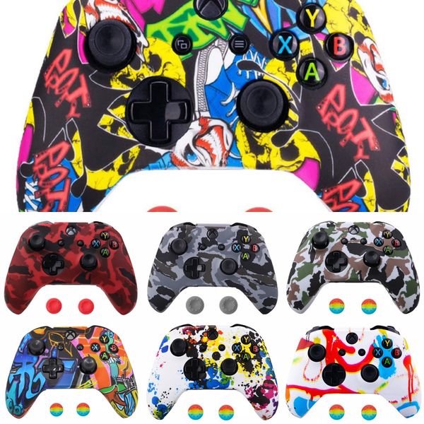 0gfed custom scare party patterned xbox touch upper case shell housing front kit for soft one elite controller model 1698