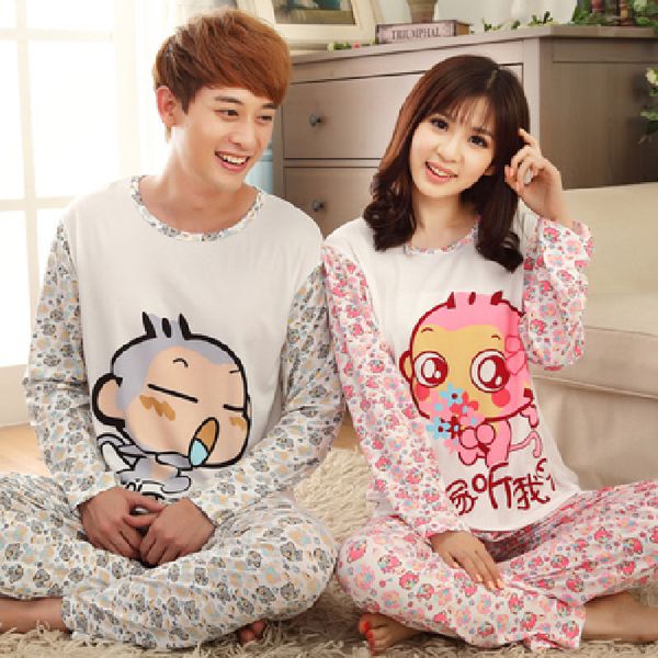 spring and autumn couples pajamas long sleeve trousers cartoon home monkey couple clothes plus-sized home wear two-piece set, Black;red
spring and autumn couples pajamas long sleeve trousers cartoon home monkey couple clothes plus-sized home wear two-piece set, Black;red