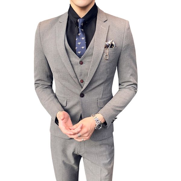 3 pieces wedding suit sets dress british style business formal tuxedo men suits handsome groom slim fit male handsome suits, White;black
3 pieces wedding suit sets dress british style business formal tuxedo men suits handsome groom slim fit male handsome suits, White;black