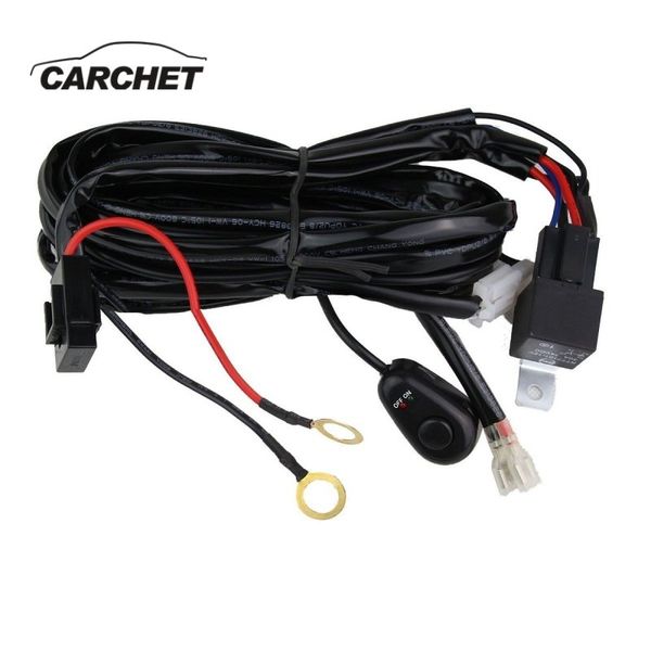 carchet 12v40a 18awg led work light wiring harness relay kit on/off switch for hid fog lamp long strip light off-road spotlights
carchet 12v40a 18awg led work light wiring harness relay kit on/off switch for hid fog lamp long strip light off-road spotlights