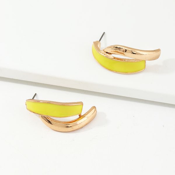 ez1824 fashion jewelry trendy personality fashion geometric c-shaped stud retro alloy drop oil stud earrings for women, White
ez1824 fashion jewelry trendy personality fashion geometric c-shaped stud retro alloy drop oil stud earrings for women, White