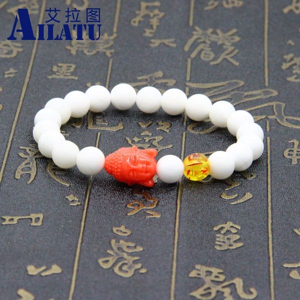 ailatu wholesale 10pcs/lot 8mm natural white stone beads mix colors big resin buddha beads bracelets fine jewelry, Golden;silver
ailatu wholesale 10pcs/lot 8mm natural white stone beads mix colors big resin buddha beads bracelets fine jewelry, Golden;silver