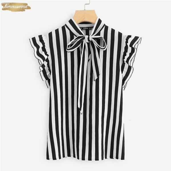 summer women blouses elegant workwear work cap sleeve black and white tie neck butterfly sleeve striped
summer women blouses elegant workwear work cap sleeve black and white tie neck butterfly sleeve striped