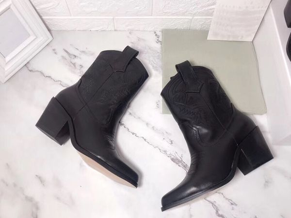 winter boots designer western boots women luxury cowboy ankle boots embroidery pointed toe martin sheos 2019 new style, Black
winter boots designer western boots women luxury cowboy ankle boots embroidery pointed toe martin sheos 2019 new style, Black