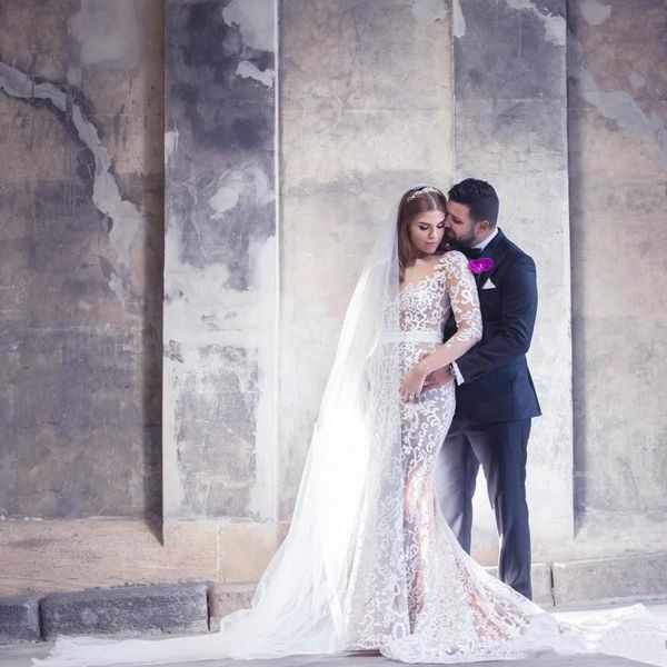 gorgeous boho mermaid wedding dresses sheer bateau neck long sleeves plus size bridal gowns sweep train lace country wedding dress, White
gorgeous boho mermaid wedding dresses sheer bateau neck long sleeves plus size bridal gowns sweep train lace country wedding dress, White