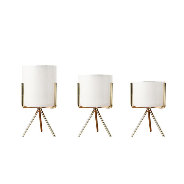 set of 3pcs ceramic flower planters with iron shelf succulent plant pot home decorative flower vase without hole
set of 3pcs ceramic flower planters with iron shelf succulent plant pot home decorative flower vase without hole