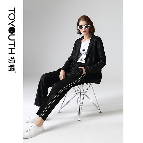 toyouth hit color long sleeve women blazer suits office lady black work suit, White;black
toyouth hit color long sleeve women blazer suits office lady black work suit, White;black