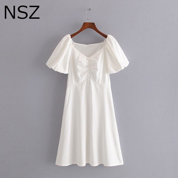 casual dresses nsz women cotton white summer dress lantern sleeve v neck elegant mini short office ladies outfit vestido mujer 2021, Black;gray
casual dresses nsz women cotton white summer dress lantern sleeve v neck elegant mini short office ladies outfit vestido mujer 2021, Black;gray