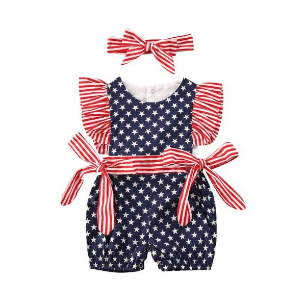 jumpsuits little girl independence day infant born baby girls sleeve stars & stripes romper headband clothes, Blue
jumpsuits little girl independence day infant born baby girls sleeve stars & stripes romper headband clothes, Blue