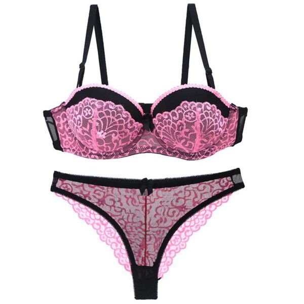 hot elegant and romantic bra set for women 1/2 trace + lace push up sexy underwear sets 5 color bra and panty set, Red;black
hot elegant and romantic bra set for women 1/2 trace + lace push up sexy underwear sets 5 color bra and panty set, Red;black