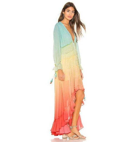 women designer gradient color dresses fashion bohemian style long dresses casual long sleeve v neck beach dresses women clothing, Black;gray
women designer gradient color dresses fashion bohemian style long dresses casual long sleeve v neck beach dresses women clothing, Black;gray