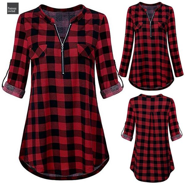 fashion womens blouse verano femme zip plaid v neck long sleeve casual blouse tapados mujer chemisier long sleeve women, White
fashion womens blouse verano femme zip plaid v neck long sleeve casual blouse tapados mujer chemisier long sleeve women, White
