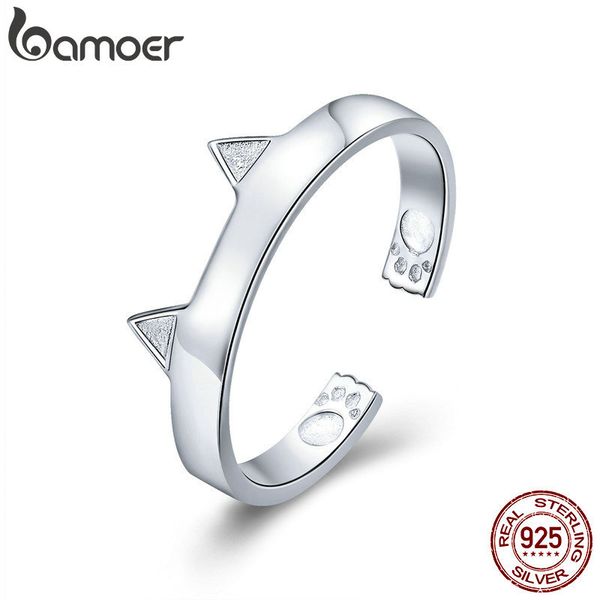 bamoer fashion 925 sterling silver cute cat paw ears animal shape adjustable finger rings party wedding jewelry making scr387
bamoer fashion 925 sterling silver cute cat paw ears animal shape adjustable finger rings party wedding jewelry making scr387