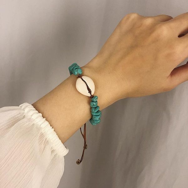 fashion beach jewelry natural conch shell charm strand bracelets green turquoises stone beaded adjustable bracelets bohemia, Golden;silver
fashion beach jewelry natural conch shell charm strand bracelets green turquoises stone beaded adjustable bracelets bohemia, Golden;silver