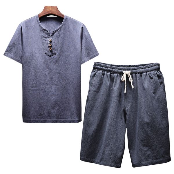 heflashor 2019 summer men's fashion o-neck solid linen short sets comfortable breathable linen drawsting men casual -5xl sets, Gray
heflashor 2019 summer men's fashion o-neck solid linen short sets comfortable breathable linen drawsting men casual -5xl sets, Gray