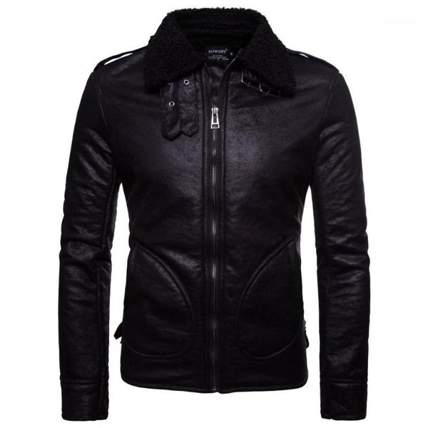 brand winter leather jacket men faux fur coat men thick biker jacket pu windbreaker coats casual zipper pu leather1, Black
brand winter leather jacket men faux fur coat men thick biker jacket pu windbreaker coats casual zipper pu leather1, Black