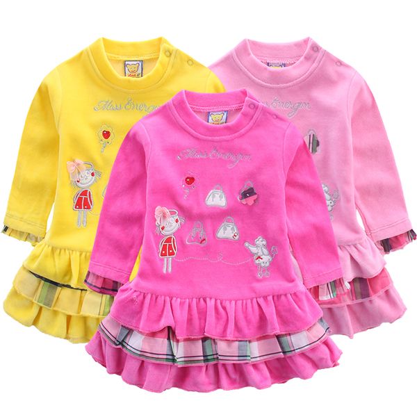 2019 little q new baby velour long sleeve 3 pcs/lot dresses girls spring ball gown clothes fashion party birthday underdress, Red;yellow
2019 little q new baby velour long sleeve 3 pcs/lot dresses girls spring ball gown clothes fashion party birthday underdress, Red;yellow