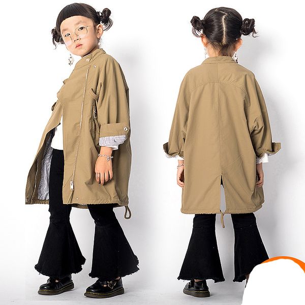 Children's Unisex Autumn Trench New Kids Clothing Girls Long Trench Boys Full Solid Trench Kids Cotton Outerwear and Coats, Khaki
Children's Unisex Autumn Trench New Kids Clothing Girls Long Trench Boys Full Solid Trench Kids Cotton Outerwear and Coats, Khaki