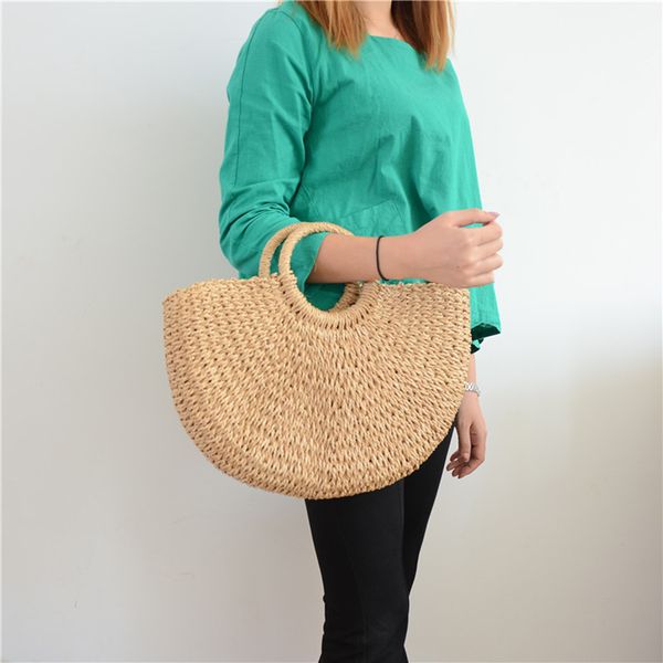 2019 new fashion straw handbags women summer beach bag rattan bags handmade vintage woven handbag for women moon shaped bag
2019 new fashion straw handbags women summer beach bag rattan bags handmade vintage woven handbag for women moon shaped bag