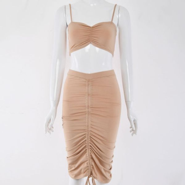 women two-piece sets dress suspenders + pleated high waist dress womens fashion solid color two piece dress sale, White
women two-piece sets dress suspenders + pleated high waist dress womens fashion solid color two piece dress sale, White
