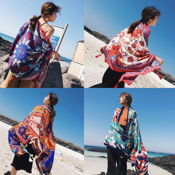 2019 bohemian ethnic female tourist pgraphed beach towel variety inflatable female shawl treatment cover up swiming, Blue;gray
2019 bohemian ethnic female tourist pgraphed beach towel variety inflatable female shawl treatment cover up swiming, Blue;gray