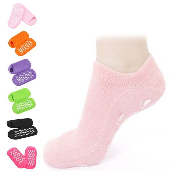 1 pair soften repair cracked skin moisturizing socks treatment full gel spa short socks women men, Black;white
1 pair soften repair cracked skin moisturizing socks treatment full gel spa short socks women men, Black;white