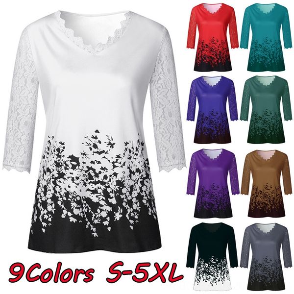 2020 mid-sleeve v-neck printed 2020 mid-sleeve t-shirt lace lace v-neck printed t-shirt, White
2020 mid-sleeve v-neck printed 2020 mid-sleeve t-shirt lace lace v-neck printed t-shirt, White