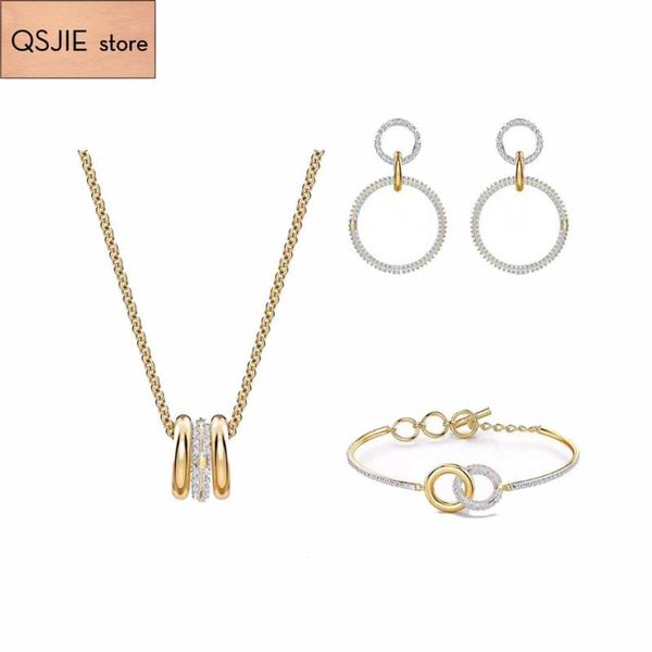 swa new style. exquisite fashion circle suit combination, women's necklace, Silver
swa new style. exquisite fashion circle suit combination, women's necklace, Silver