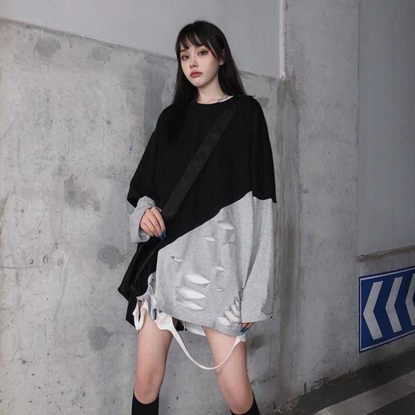 nicemix 2019 осень контрастный цвет лоскутное футболки отверстие harajuku топы с длинным рукавом о-образным вырезом футболки женщины мужчины, White
nicemix 2019 осень контрастный цвет лоскутное футболки отверстие harajuku топы с длинным рукавом о-образным вырезом футболки женщины мужчины, White