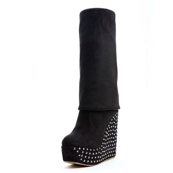 autumn winter over the knee boots women wedges platform thigh high boots rivet woman high heel thin leg stretch boots, Black
autumn winter over the knee boots women wedges platform thigh high boots rivet woman high heel thin leg stretch boots, Black
