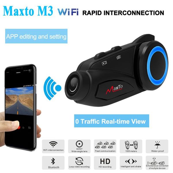maxto m3 motorcycle wifi sport camera hd 1080p for 1000m motorbike group 6 riders bluetooth helmet intercom interphone
maxto m3 motorcycle wifi sport camera hd 1080p for 1000m motorbike group 6 riders bluetooth helmet intercom interphone