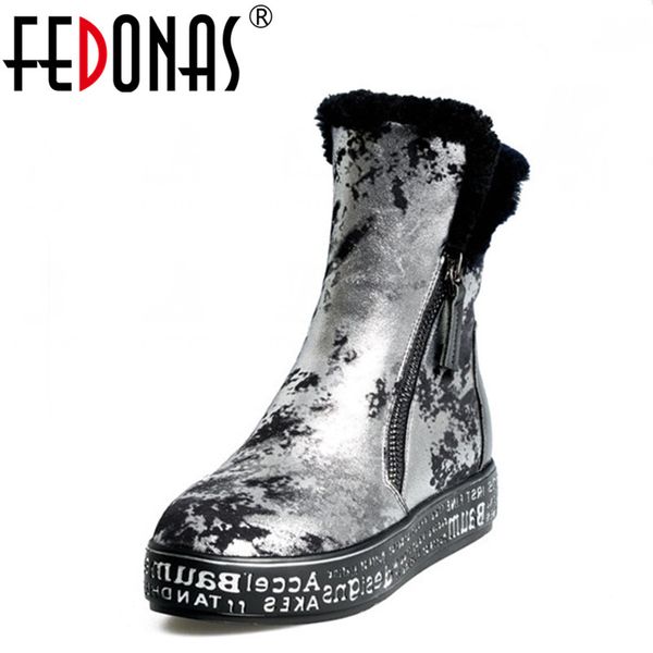 fedonas fashion women shearling wool winter warm genuine leather snow boots shoes woman platform fur ankle boots, Black
fedonas fashion women shearling wool winter warm genuine leather snow boots shoes woman platform fur ankle boots, Black