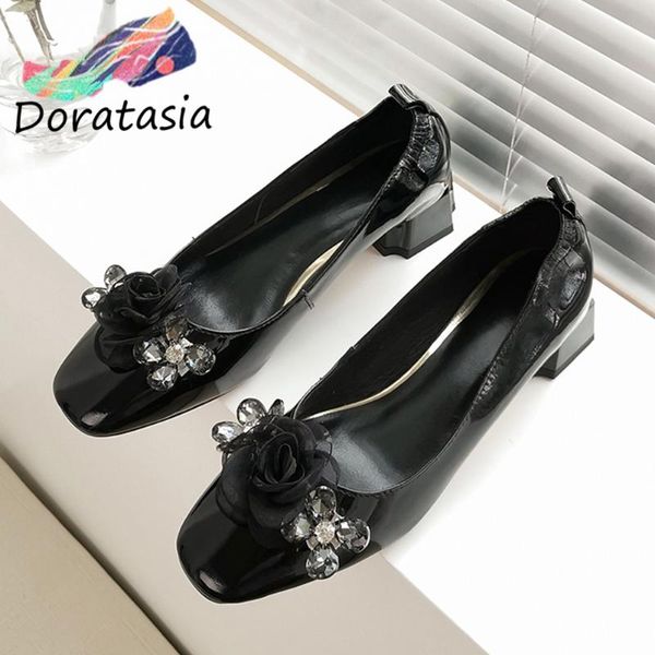 doratasia girl low heels patent leather pumps new spring fashion decorating pumps women fashion square toe shoes woman, Black
doratasia girl low heels patent leather pumps new spring fashion decorating pumps women fashion square toe shoes woman, Black