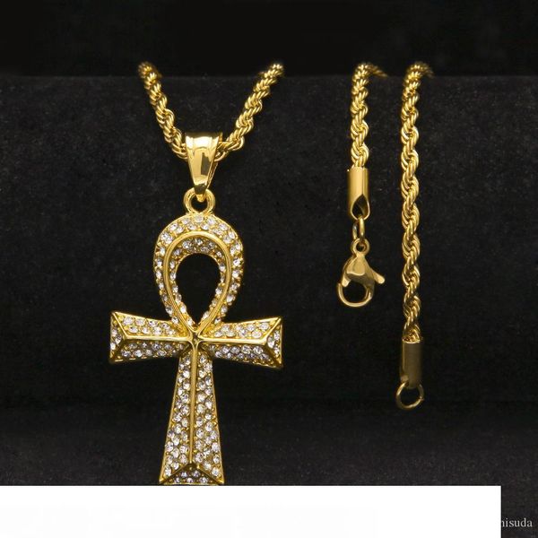 new arrivel hip hop gold ankh necklace egyptian pendant bling rhinestone crystal key to life egypt cross necklace chai, Silver
new arrivel hip hop gold ankh necklace egyptian pendant bling rhinestone crystal key to life egypt cross necklace chai, Silver