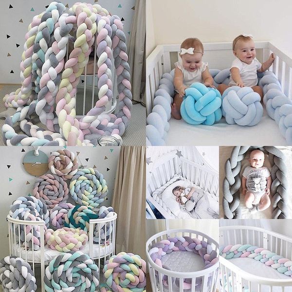 1 m/2 m/3 m lengte pasgeboren baby bed bumper pure weven pluche knoop crib bumper kids bed babybedje protector baby room decor
1 m/2 m/3 m lengte pasgeboren baby bed bumper pure weven pluche knoop crib bumper kids bed babybedje protector baby room decor