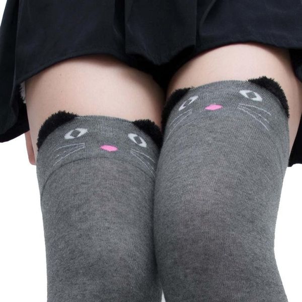 women cat socks fashion stockings casual cotton thigh high over knee cotton high socks girls womens female long knee sock 2019, Black;white
women cat socks fashion stockings casual cotton thigh high over knee cotton high socks girls womens female long knee sock 2019, Black;white
