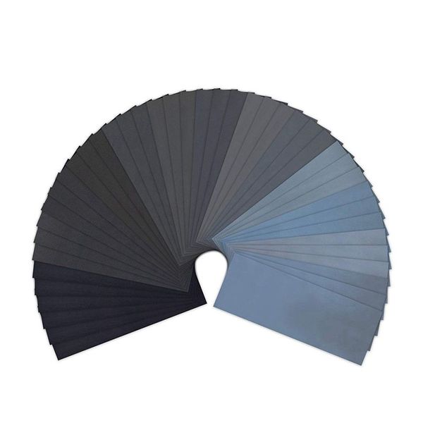 120 to 5000 assorted grit sandpaper for wood furniture finishing, metal sanding and automotive polishing, dry or wet sanding, 9
120 to 5000 assorted grit sandpaper for wood furniture finishing, metal sanding and automotive polishing, dry or wet sanding, 9