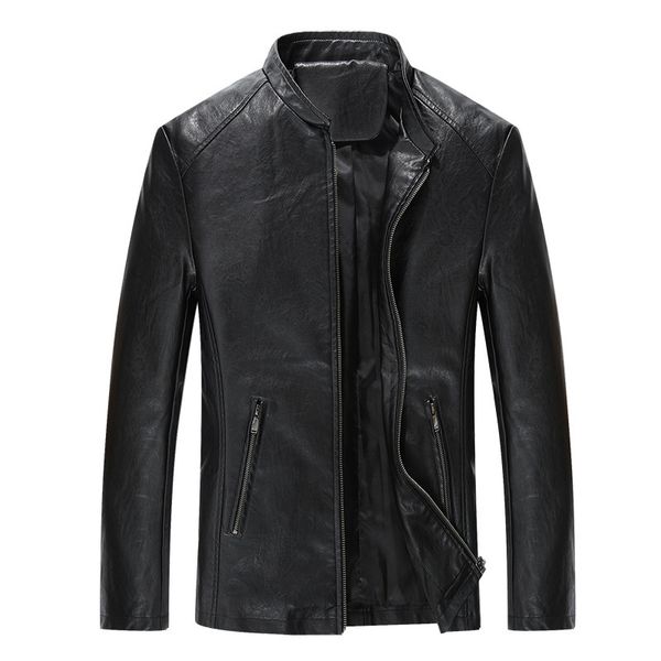 2018 spring and autumn new style youth men's leather coat korean-style locomotive handsome slim fit handsome casual jacket, Black
2018 spring and autumn new style youth men's leather coat korean-style locomotive handsome slim fit handsome casual jacket, Black