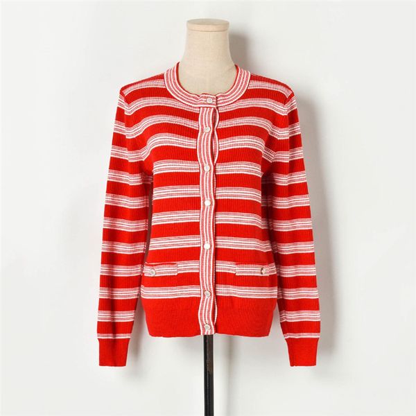 designer runway women 2019 new spring autumn sweater striped coats cardigan knitted single-breasted high street outwear, White
designer runway women 2019 new spring autumn sweater striped coats cardigan knitted single-breasted high street outwear, White