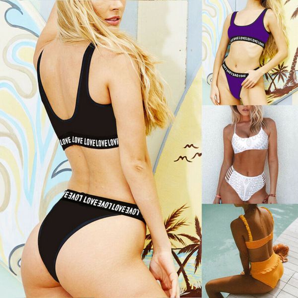 women triangle high waist bikini set swimwear bandage push-up swimsuit bathing beachwear
women triangle high waist bikini set swimwear bandage push-up swimsuit bathing beachwear
