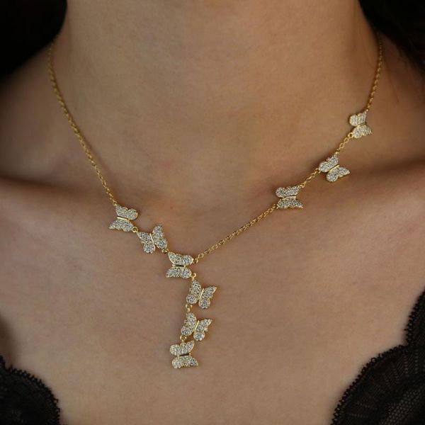 new arrived cute lovely charm micro pave cz butterfly pendants gold color cz fashion women girl elegance sweet jewelry necklaces, Golden;silver
new arrived cute lovely charm micro pave cz butterfly pendants gold color cz fashion women girl elegance sweet jewelry necklaces, Golden;silver