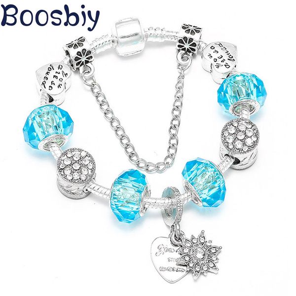 boosbiy new fashion silver plated charm bracelet for women blue crystal beads fit women bracelets jewelry gift, Golden;silver
boosbiy new fashion silver plated charm bracelet for women blue crystal beads fit women bracelets jewelry gift, Golden;silver