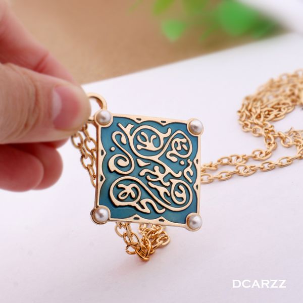 triss medallion necklace pearls pendant game wizard 3 wild hunt gold choker necklace women cosplay gothic jewelry, Silver 
triss medallion necklace pearls pendant game wizard 3 wild hunt gold choker necklace women cosplay gothic jewelry, Silver