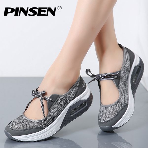 pinsen 2019 summer women flat platform sandals shoes woman casual air mesh comfortable breathable shoes lace up zapatillas mujer, Black
pinsen 2019 summer women flat platform sandals shoes woman casual air mesh comfortable breathable shoes lace up zapatillas mujer, Black