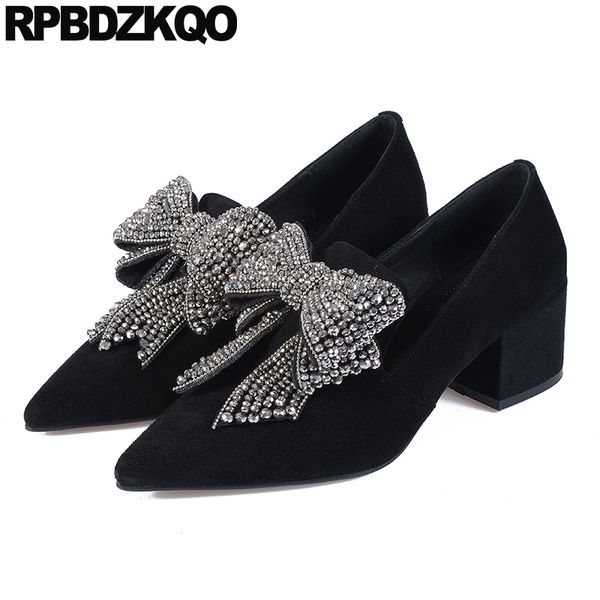 crystal chunky black thick 2019 slip on diamond shoes women pumps block bow pointed toe suede rhinestone
crystal chunky black thick 2019 slip on diamond shoes women pumps block bow pointed toe suede rhinestone
