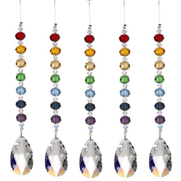 10pcs crystal suncatcher pendant chandelier crystals teardrop prisms rainbow chakra suncatcher with rondelle beads hanging ornament
10pcs crystal suncatcher pendant chandelier crystals teardrop prisms rainbow chakra suncatcher with rondelle beads hanging ornament