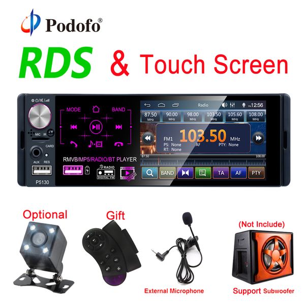 podofo rds car radios 4.1" touch screen multimedia mp5 player auto stereo radio bluetooth support micophone and rear view camera
podofo rds car radios 4.1" touch screen multimedia mp5 player auto stereo radio bluetooth support micophone and rear view camera