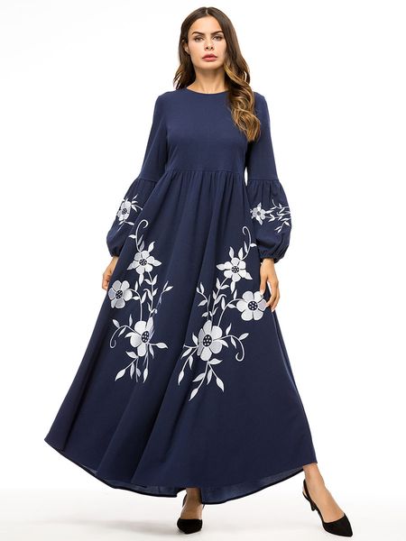 dubai abayas for women dark blue flowers print muslim dress kaftan turkish arab islamic clothing long sleeve bangladesh robe, Red
dubai abayas for women dark blue flowers print muslim dress kaftan turkish arab islamic clothing long sleeve bangladesh robe, Red